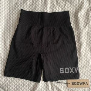 SDXWFA Coffee Date Seamless Bike Short Black